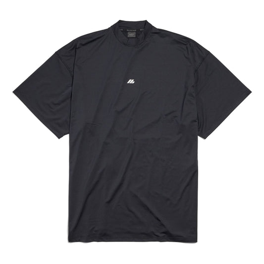 (WMNS) Balenciaga Activewear T-shirt Large Fit 'Black' 7932884E3B31081