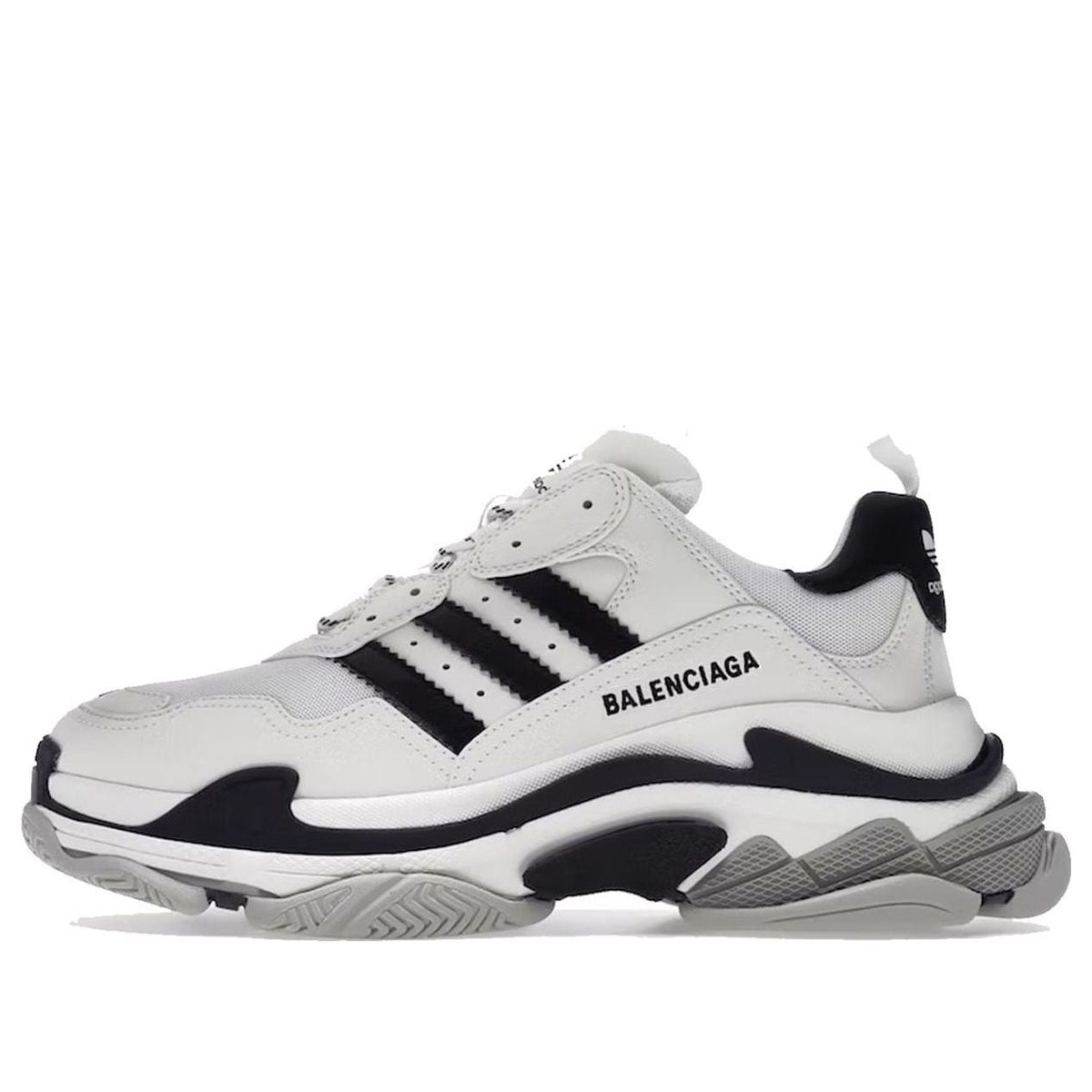 Balenciaga x adidas Triple S 'White Black' 712821W2ZB19112