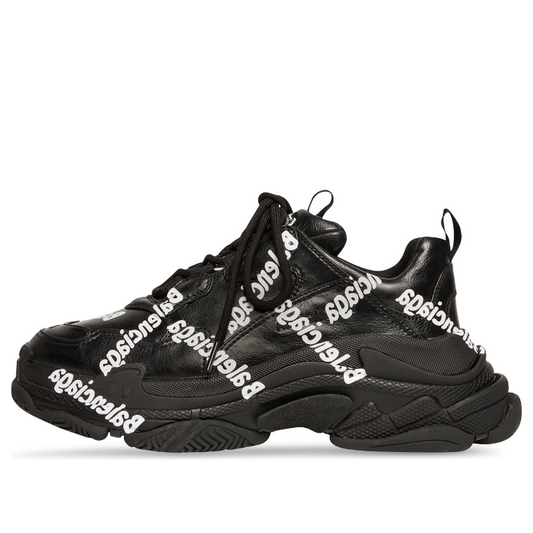 (WMNS) Balenciaga Triple S 'Logotype - Black' 524039W2FAB1090