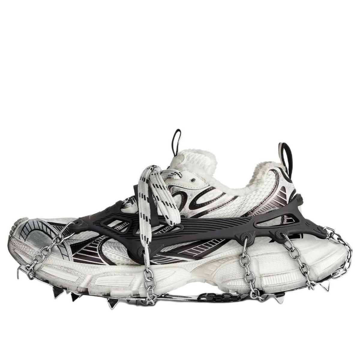 (WMNS) Balenciaga 3XL Ski Sneakers 'White Black Mesh' 766033W3XR39710