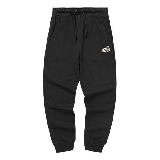 (WMNS) Skechers Hilarious Monster Series Solid Drawstring Knit Pants 'Black' L322W003-0018
