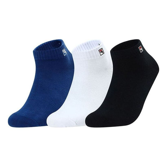 FILA FUSION Sports Logo Breathable Socks 3-Pack 'Blue White Black' T13M121303F-99