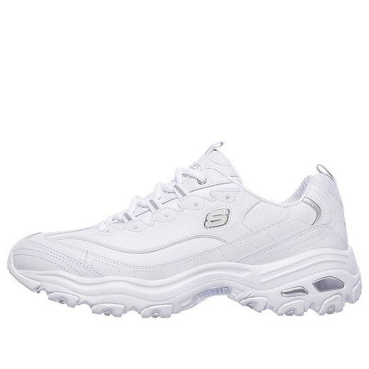 Skechers D'Lites 1.0 Low-Top Running Shoes White 52676-WHT