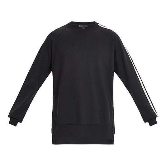 adidas Y-3 3-Stripes French Terry Crew Sweatshirt 'Black' FJ0388
