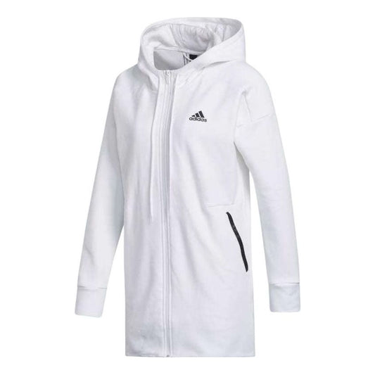 (WMNS) adidas originals Hooded Tracktop Asia Sizing 'White' FS6933