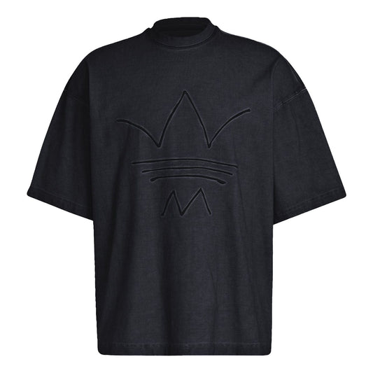 adidas originals MENS Abstract Embroidered Short Sleeve Black GN3323
