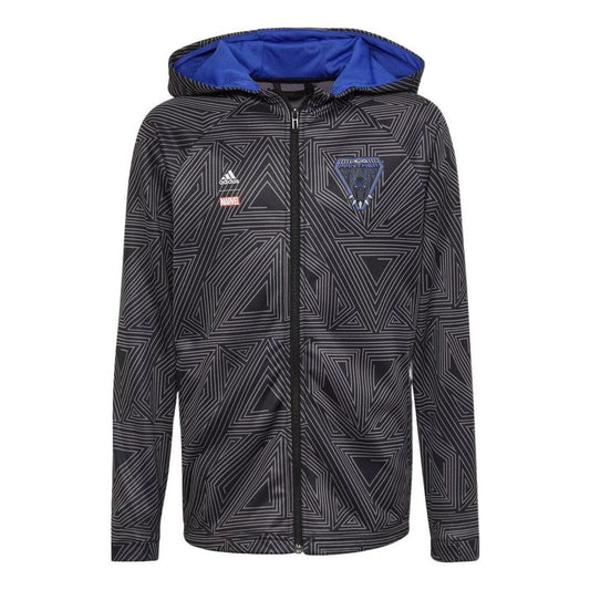 (GS) adidas x Marvel Black Panther Fleece Hoodie Asia Sizing 'Black' HM2742