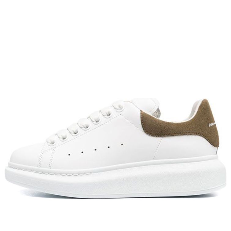 (WMNS) Alexander McQueen Oversized Sneaker 'White Khaki' 553770WHGP79256