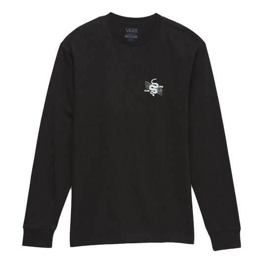Vans Distorted Snake Long Sleeve T-Shirt 'Black' VN0008TABLK