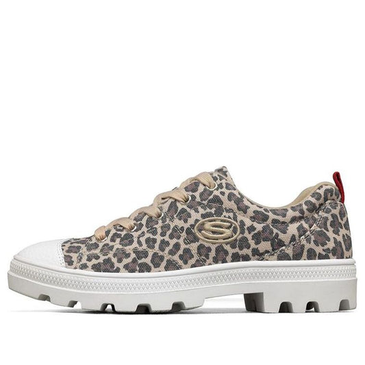 (WMNS) Skechers Roadies Low-Top Canvas Shoe Leopard/Grey 155115-LPD