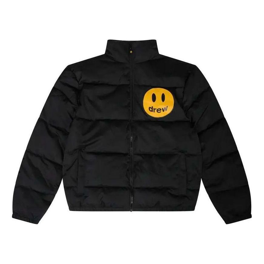 Drew House Standing Collar Puffer Jacket 'Black' DR-FW22-516