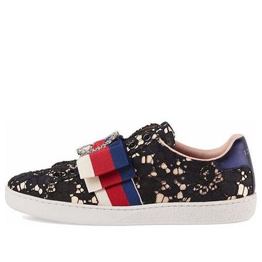 (WMNS) Gucci Ace 'Dark Flower' 498705-9MW10-1214