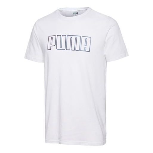 PUMA Basic Logo Tee 'White Black' 597900-52