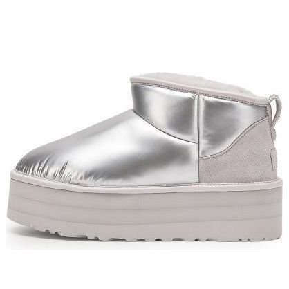 (WMNS) UGG Ultra Mini Platform High Shine 'Silver' 1144048-SLVR