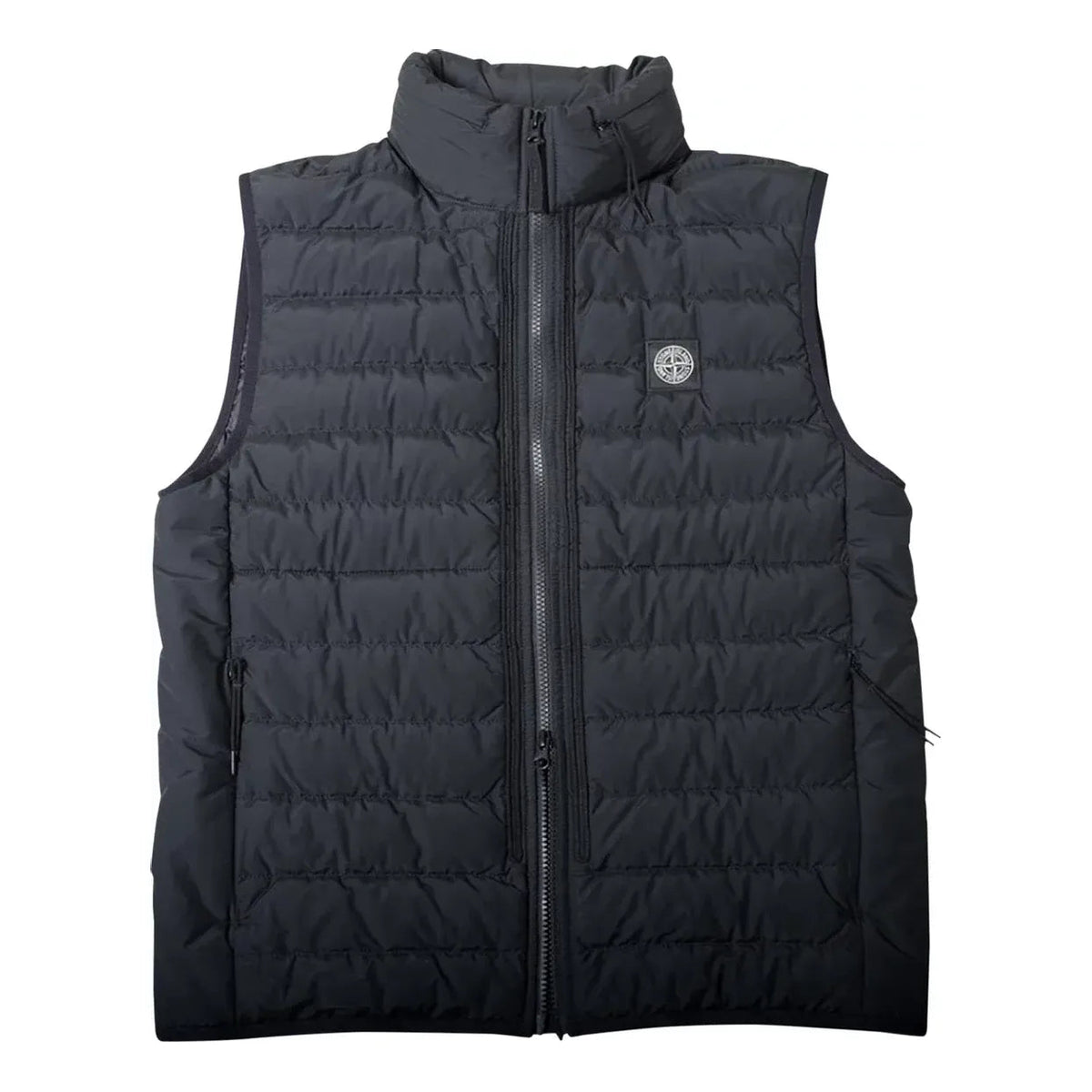 STONE ISLAND Sleeveless Realdown Vests 'Black' 7515G0725-V0029