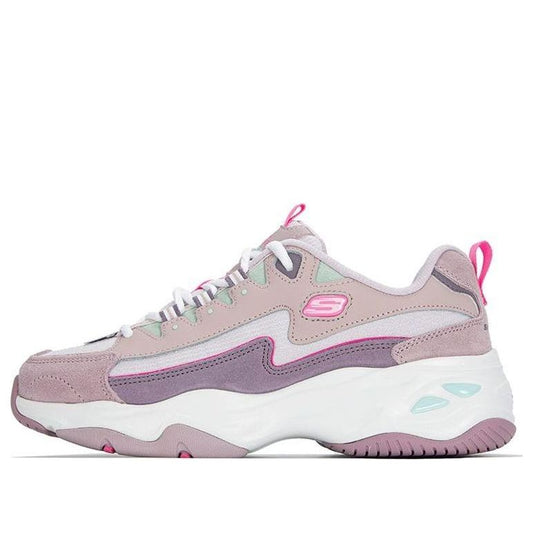 (WMNS) Skechers D'lites 4.0 'Lavender White' 149498-LAV