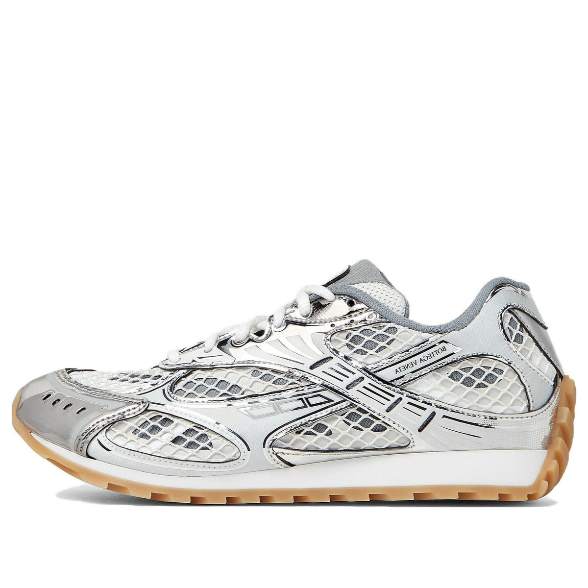 (WMNS) Bottega Veneta Orbit Sneaker 'Silver White Optic White' 755915V2X401425