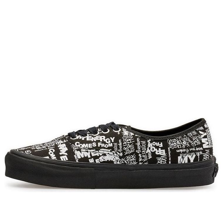 Vans COMME des GARCONS x Authentic LX 'Graffiti - Black' VN0A33TASO7