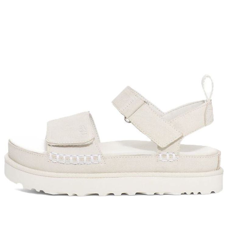 (WMNS) UGG Goldenstar Flatform Sandal 'White' 1117954-WHT