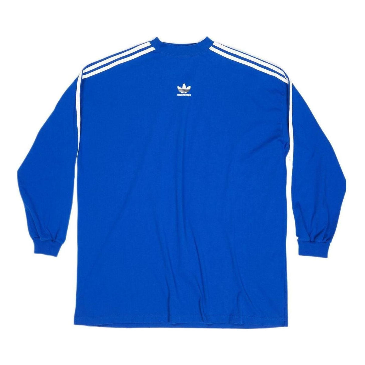 Balenciaga x adidas Long Sleeve T-shirt Oversized 'Blue' 728789TNVA65531