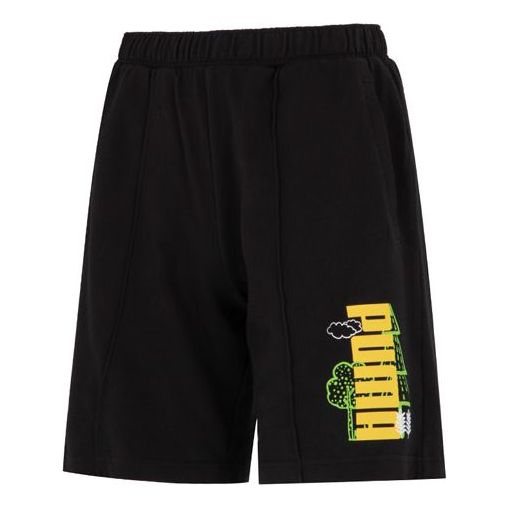 PUMA Logo Nature Shorts 'Black' 538777-01