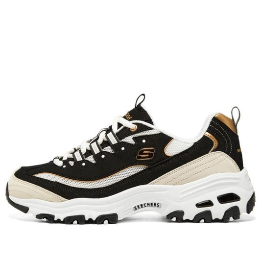 (WMNS) Skechers D'LITES 'Black' 896204-BKGD