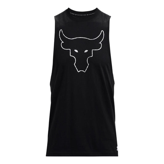 Under Armour Project Rock Brahma Bull Tank 'Black White' 1371215-001
