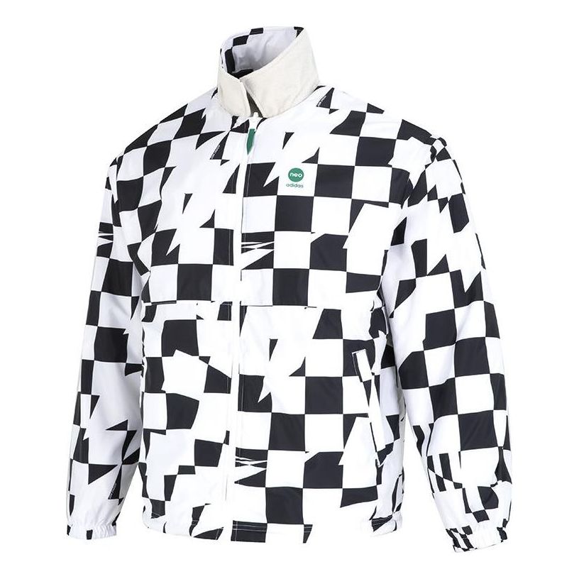 adidas NEO U Vbe Rev Jacket 'White Black' HU1111