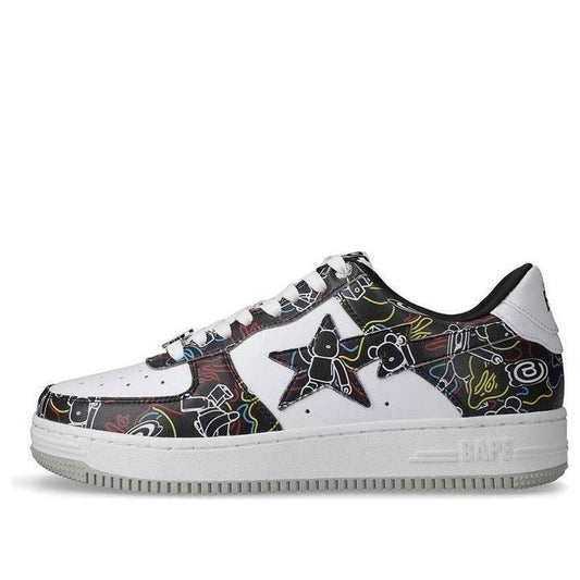 A BATHING APE x Medicom Toy Bape Sta 'Black White' BAPE-BEARBRICK-CAMO-BLACK