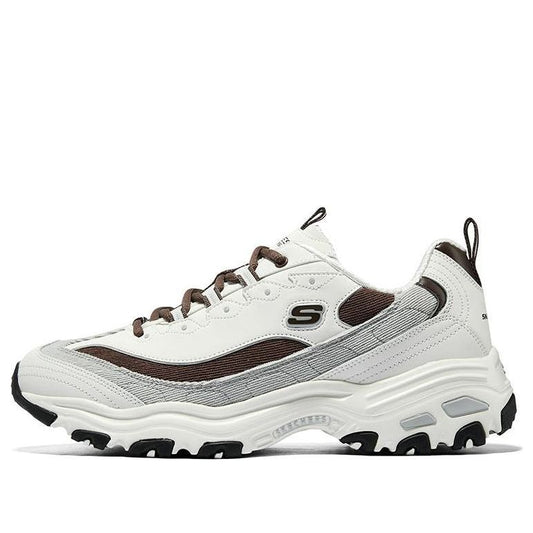 Skechers D'Lites Varsity Spirit Sneaker 'White Brown Grey' 894282-OWBR