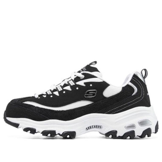(WMNS) Skechers D'Lites 1.0 'Black' 149906-BKW
