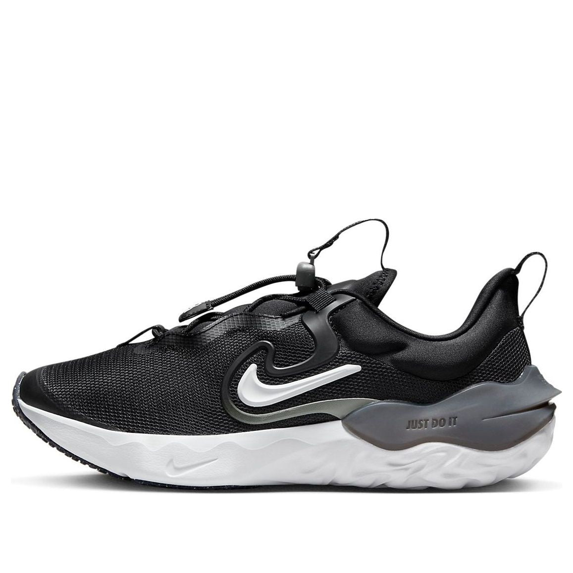(GS) Nike Run Flow Running Shoes 'Black Iron Grey White' DR0472-001