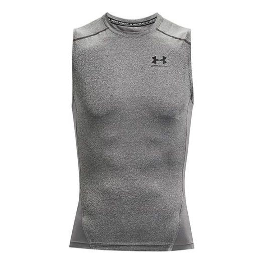 Under Armour HeatGear Sleeveless Shirt 'Carbon Heather Black' 1361522-090