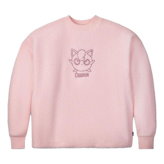 Converse x Pokemon Jigglypuff Sherpa Crewneck Sweatshirt Asia Sizing 'Pink' 10023902-A01