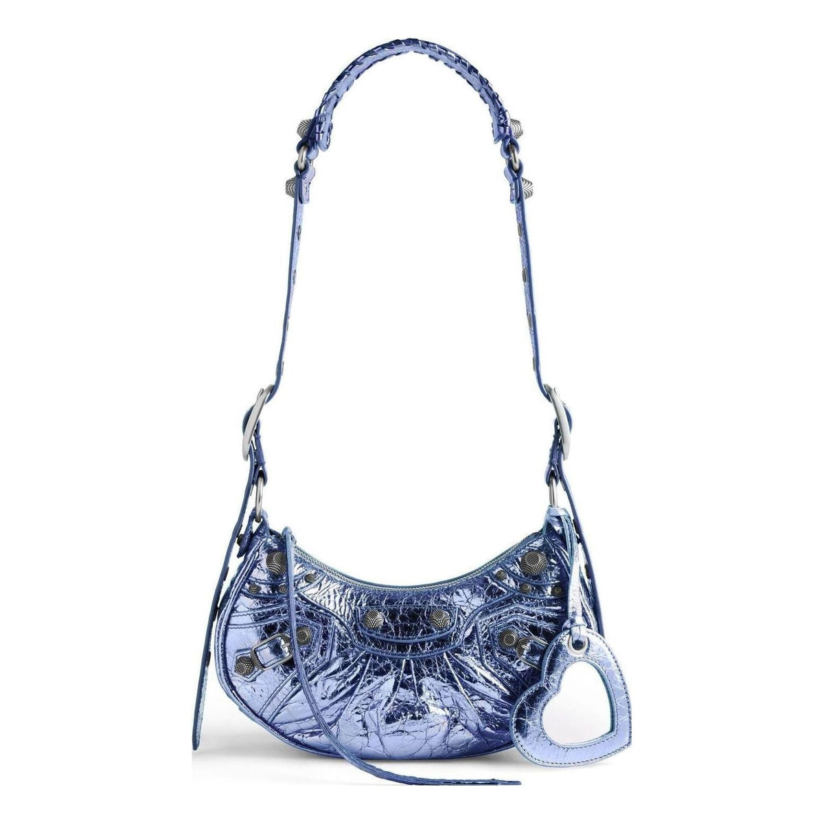 (WMNS) Balenciaga Le Cagole XS Shoulder Bag Metallized 'Purple' 6713090GT3Y5214