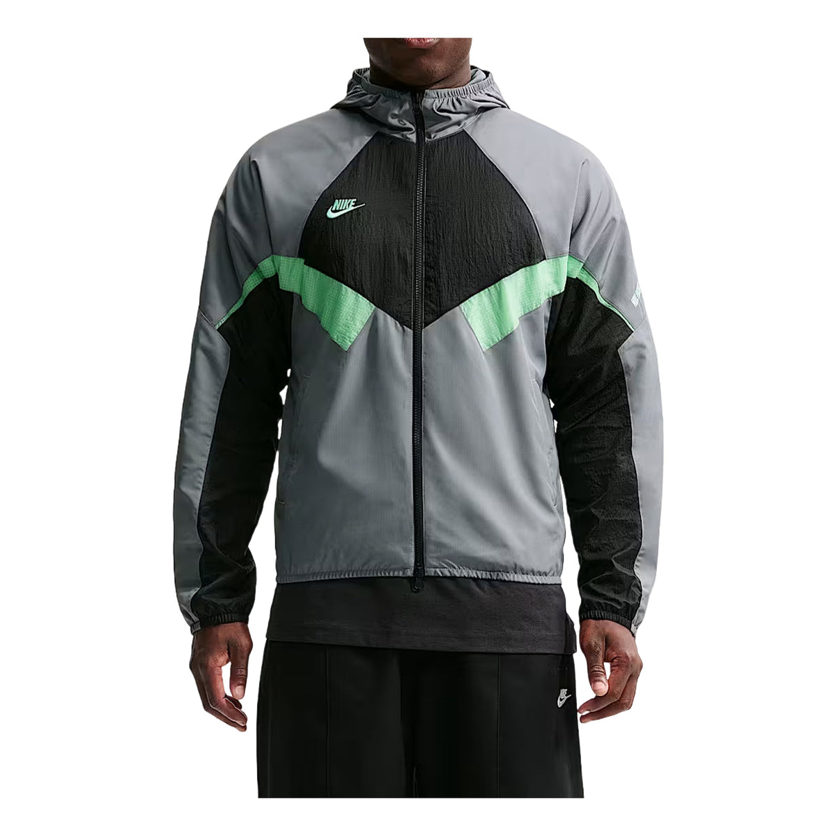 Nike Premier Repel Hooded Woven Track Jacket 'Illusion Green Cool Grey Black' IM4120-336 - Nike Professional Edition