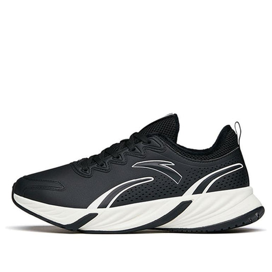 (WMNS) ANTA Run Collection Fleeced'Black White' 122145523-10