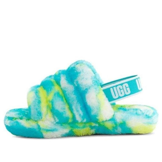 (PS) UGG Fluff Yeah Clog Slipper 'Oasis Blue Sulphur' 1123636K-OBSL