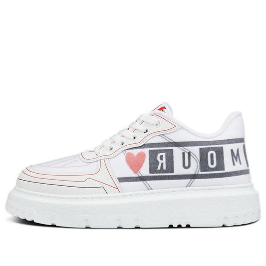 (WMNS) DIOR Addict Sneaker 'DIORamour D Chess Heart - White' KCK322DNN_S43L