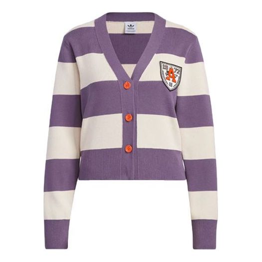 (WMNS) adidas originals Sportswear Cardigan 'Purple grey' IN1068