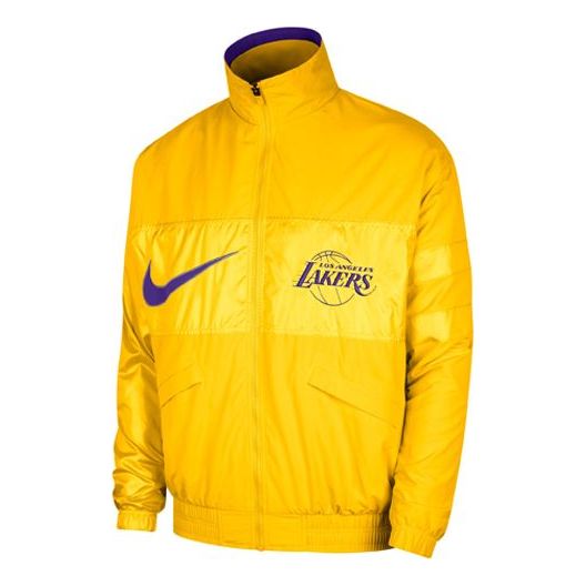 Nike NBA Lakers Courtside Jacket 'Yellow' DR9192-728
