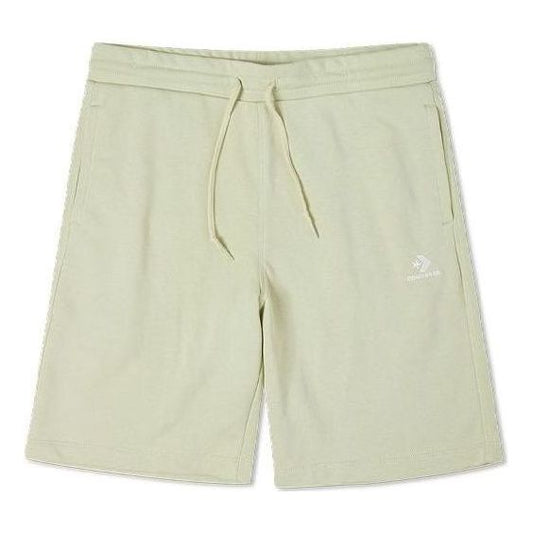 Converse GO TO Embroidered Star Chevron Standard-Fit Fleece Shorts Asia Sizing 'Green' 10019926-A16