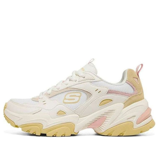 (WMNS) Skechers Stamina V2 'White Yellow' 149916-WMLT