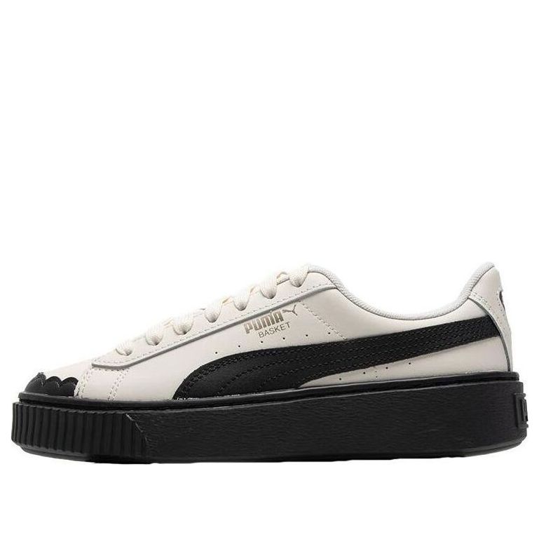 (WMNS) PUMA Basket 'Cream White Black' 397250-01