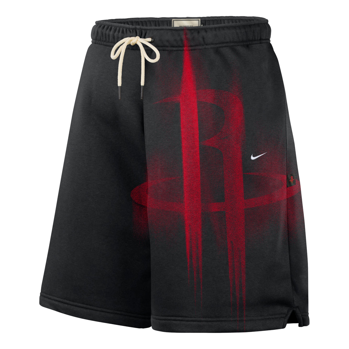 Nike Houston Rockets Standard Issue Fleece Shorts 'Black White' IQ1489-010 - Nike Professional Edition