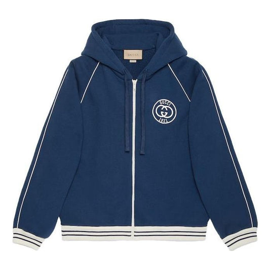 Gucci Cotton Jersey Sweatshirt With Patch 'Blue' 756648-XJFV7-4030