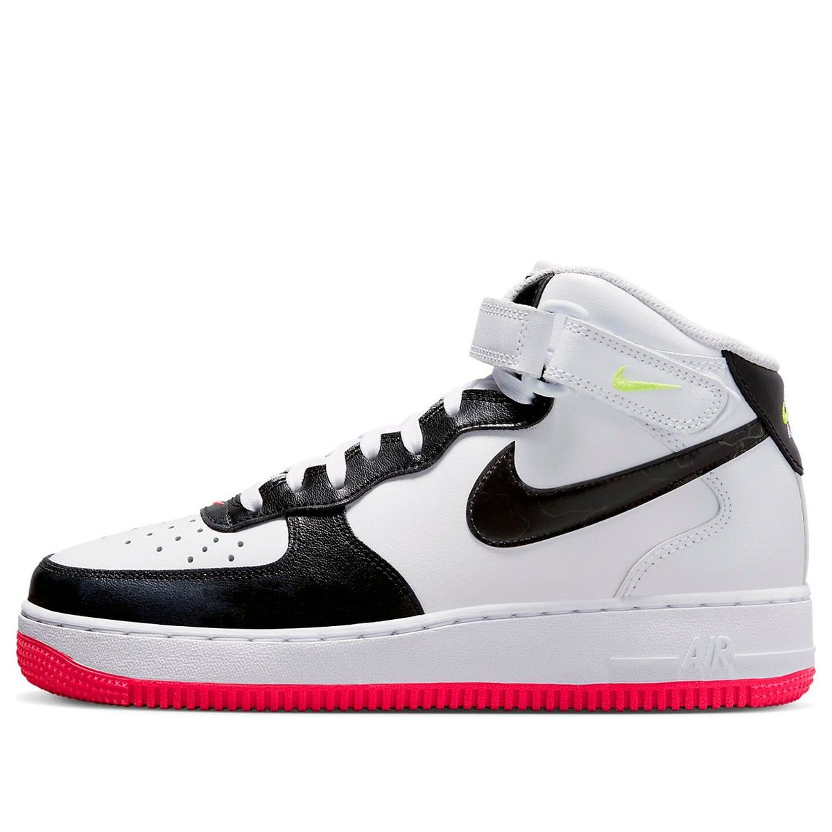 (WMNS) Nike Air Force 1 Mid Electric 'White Black Pink' FD0866-100