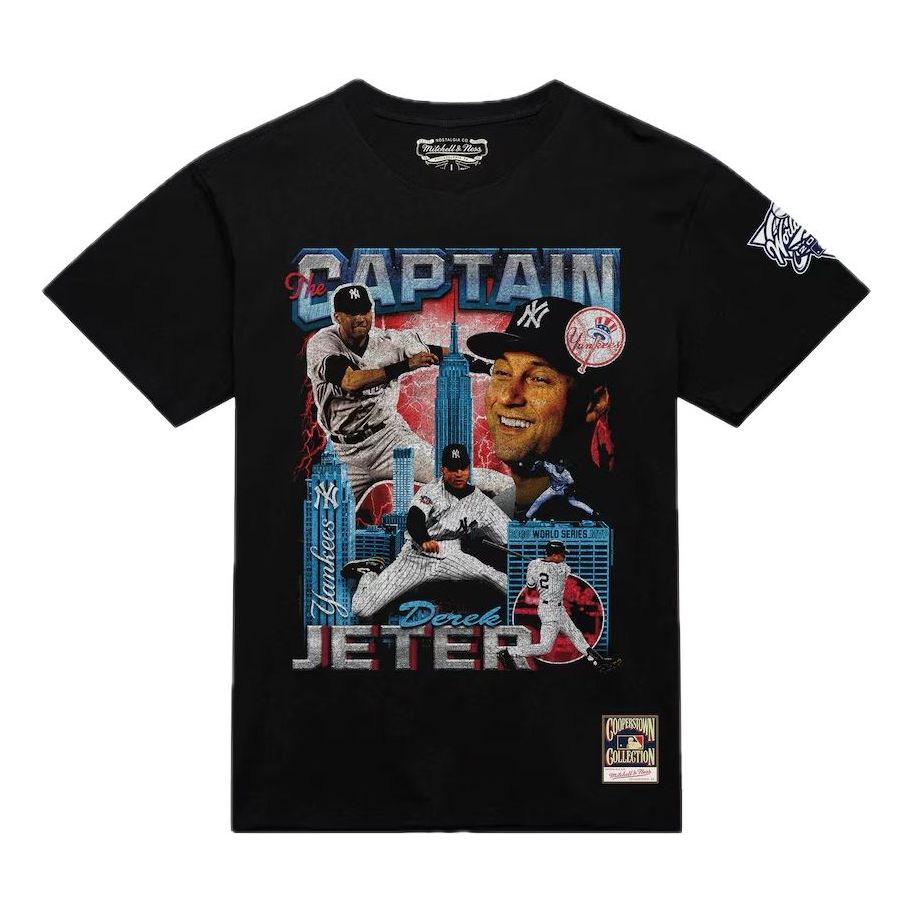 Mitchell & Ness New York Yankees 2000 World Series MVP Collage T-Shirt 'Derek Jeter Black' 203269061