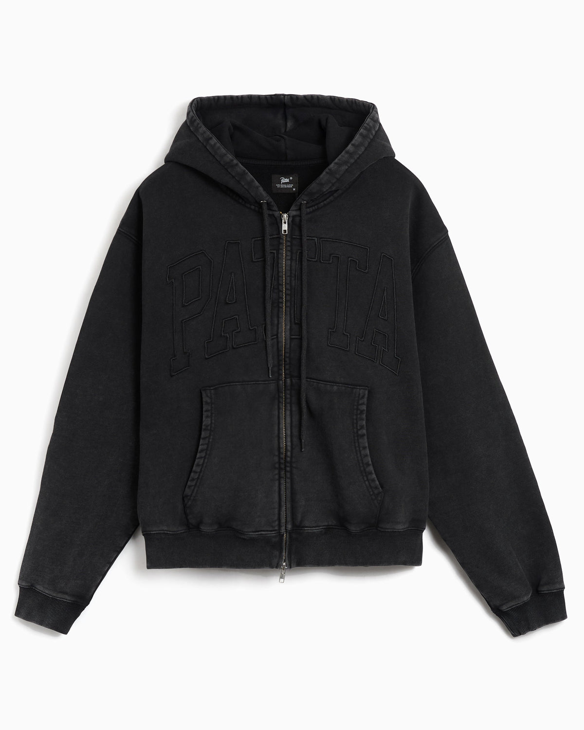 Sudadera con cremallera Patta Loopback Logo Zip para hombre